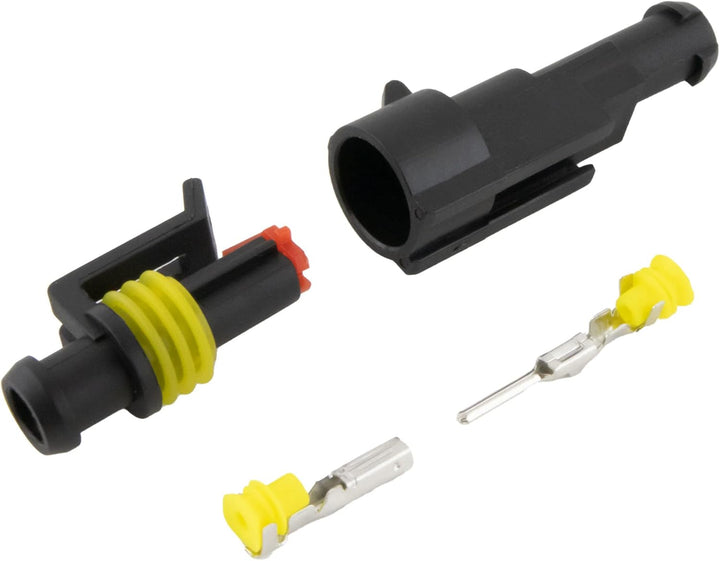 SeKi KFZ Kabel Steckverbinder Sortiment 300 teilig (für 26 Steckverbindungen) 1- bis 4-polig; IP67 w