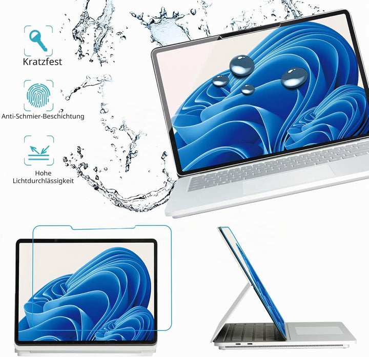 MEGOO [2 Stück] Displayschutzfolie für Microsoft Surface Laptop Studio 2/1(14,4 Zoll), einfache Inst