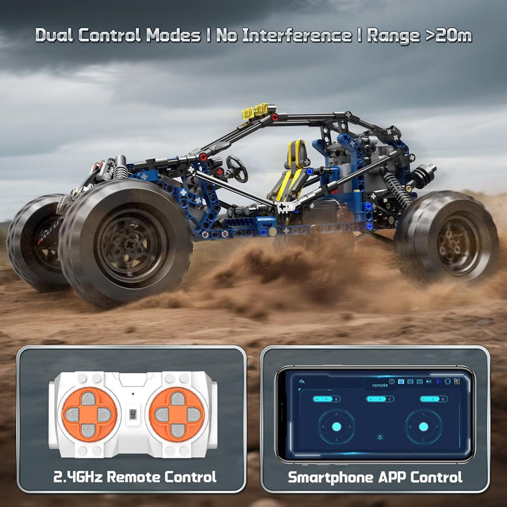 Mould King 18018 Technik Offroad-RC-Car-Bausatz, 532 Teile Blitzkletterauto-Modell, RC-Buggy-Bausatz