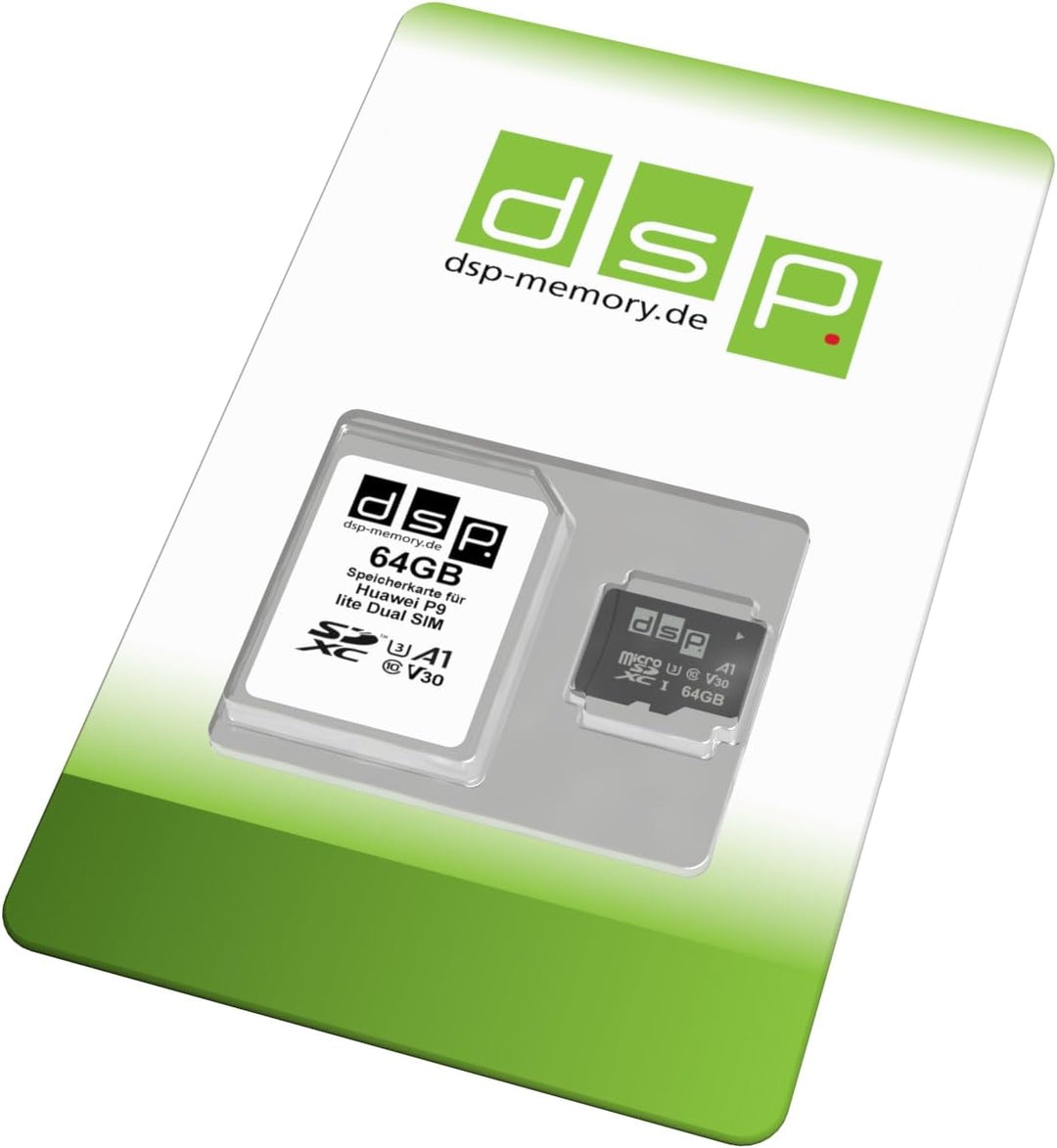 64GB Speicherkarte (A1, V30, U3) für Huawei P9 lite Dual SIM