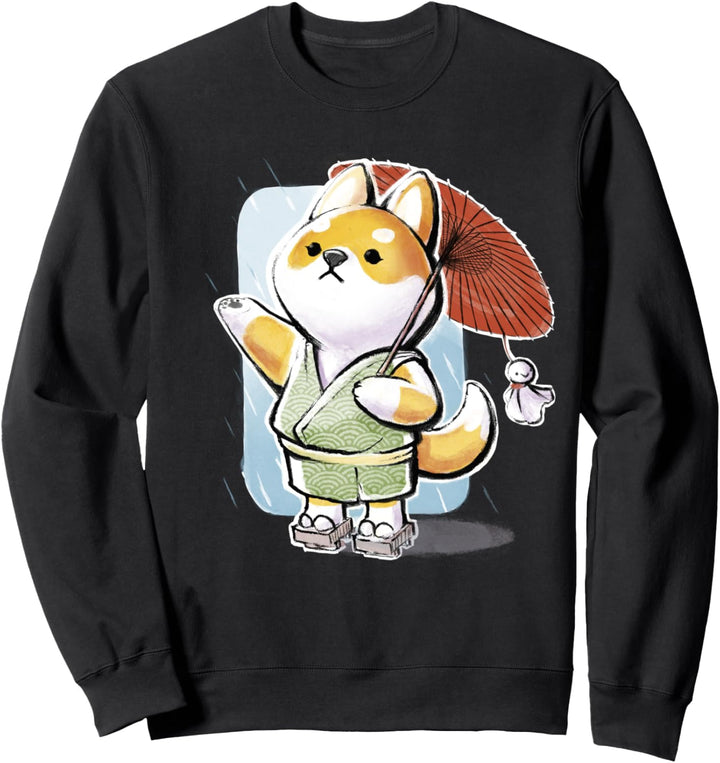 Shiba Inu Niedlicher Hund Japanischer Regen Sweatshirt