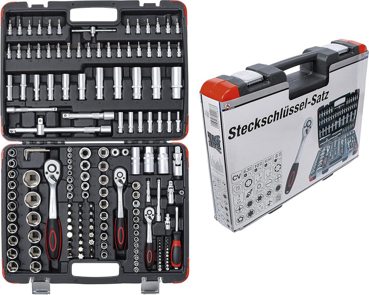 BGS Diy 2283 | Steckschlüssel-Satz | Antrieb 6,3 mm (1/4") / 10 mm (3/8") / 12,5 mm (1/2") | 172-tlg