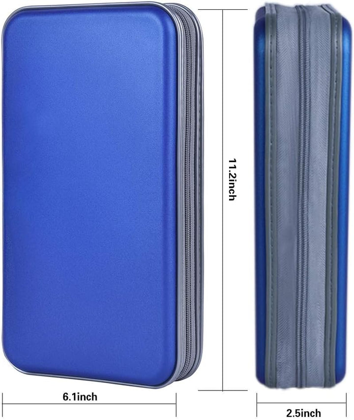 alavisxf xx CD Tasche, 96 CD/DVD Tasche Hartplastik CD Taschen Aufbewahrung Schutzhülle DVD Lagerung