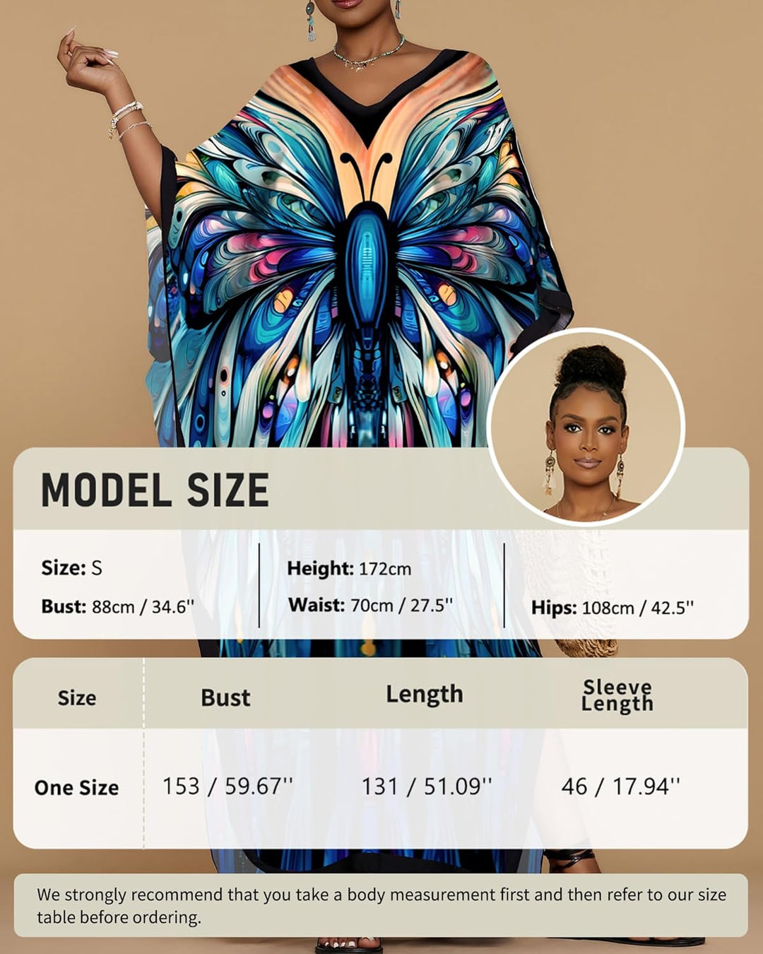 Bsubseach Damen Casual Beach Kaftan Kleid Kurzarm Loungewear Caftan Strandkleid Blau 1, Blau 1