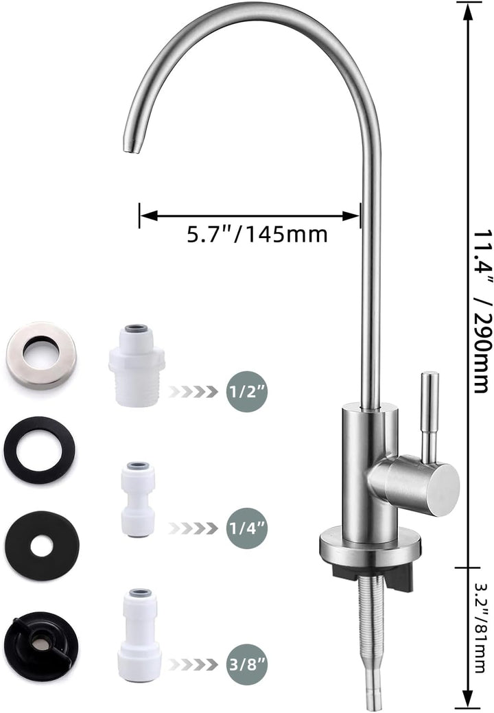 Trinkwasserhahn, einfach zu installierender Spülbecken-Wasserfilter-Wasserhahn, bleifreier Umkehrosm