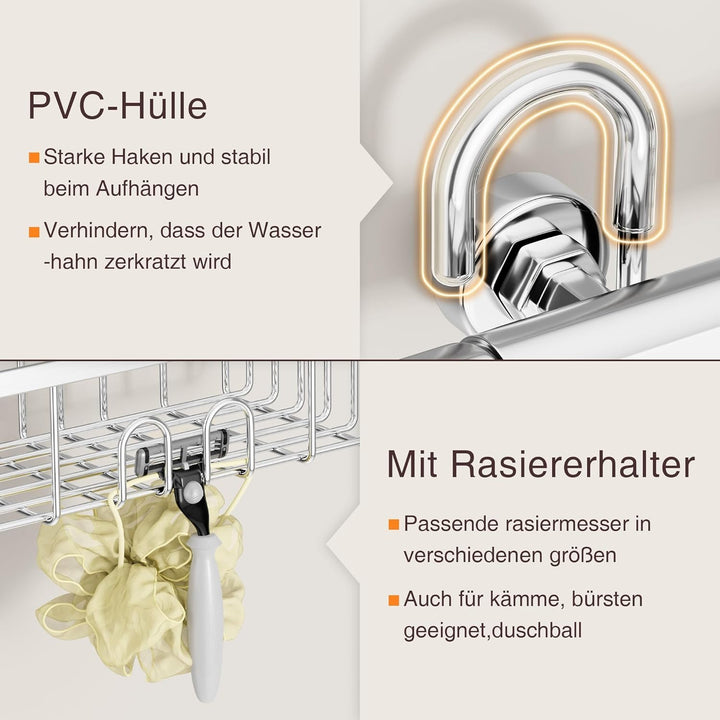 Duschablage Ohne Bohren Duschregal Hängen - Duschablage Zum Hängen Shampoo Halterung Für Dusche Dusc