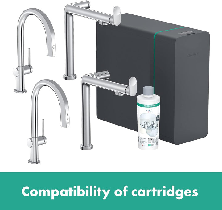 hansgrohe Filter Ionen-Tauscher und Aktivkohle, Filterkartusche für Aqittura M91, Wasserfilter, Ersa