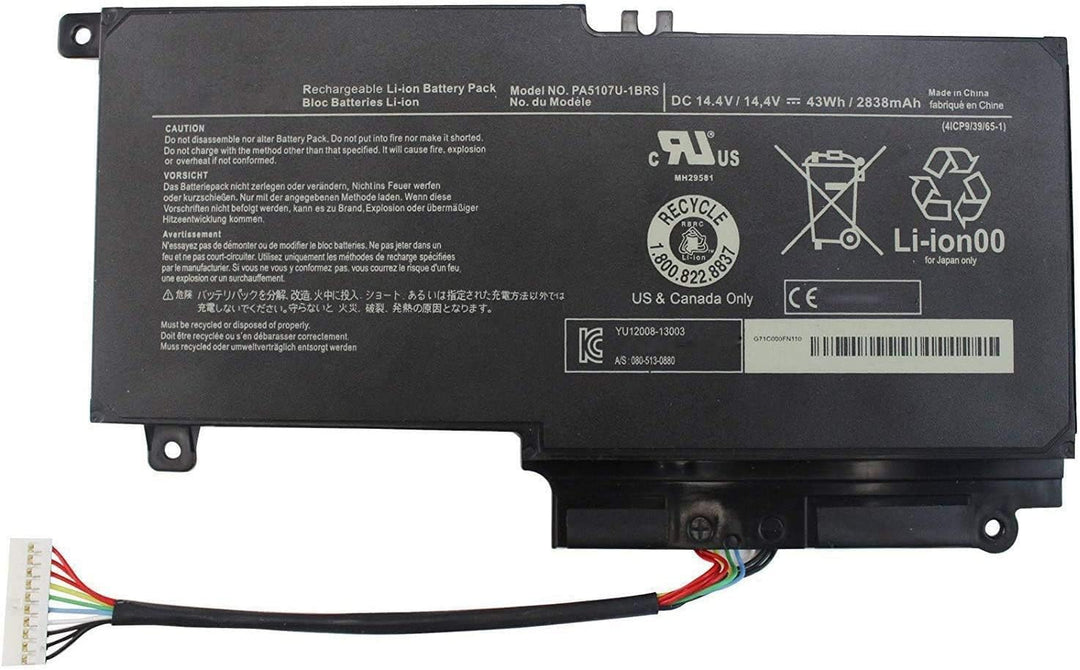 WYGUO PA5107U-1BRS PA5107U Laptop Batterie Ersatz für Toshiba Satellite L50 L50-A L55 L55t P50 P50-A