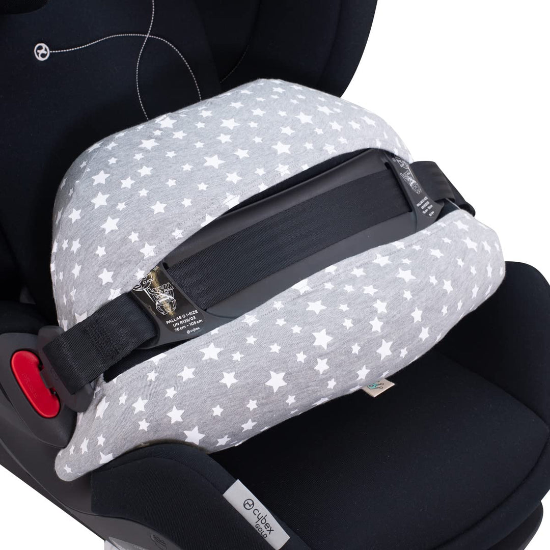 JYOKO KIDS Bezug Kompatibel mit Cybex Pallas G I-SIZE (Zubehör Pallas G, WHITE STAR) Zubehör Pallas