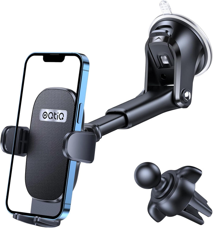 OQTIQ Handyhalterung Auto Saugnapf, Handyhalter Scheibe, 360° Drehbar Car Phone Holder Mount für Win