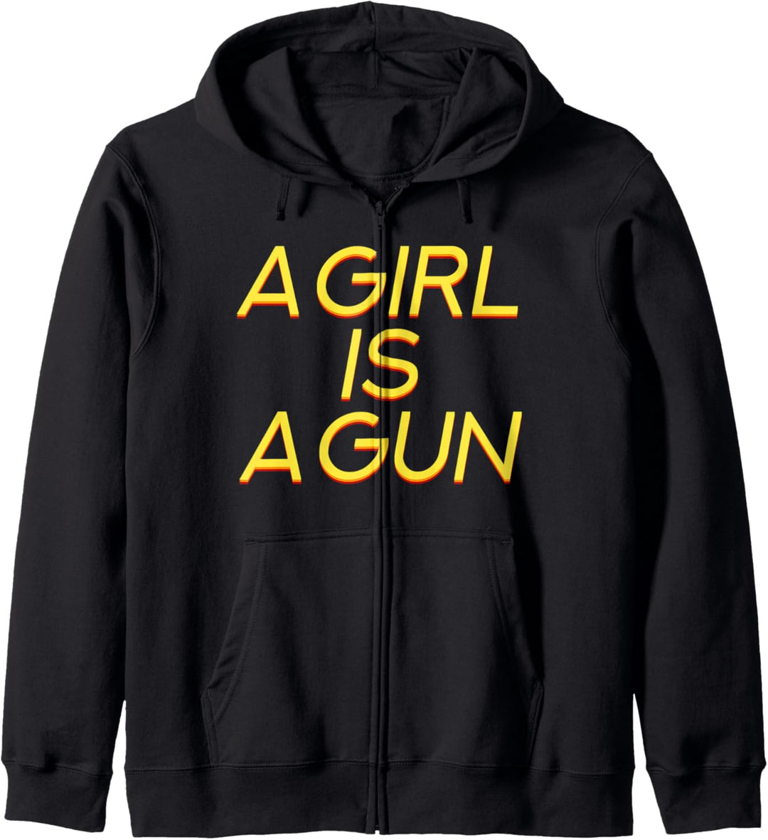 A Girl Is A Gun - Lustiger Spruch Cooles Frauenpower Zitat Kapuzenjacke