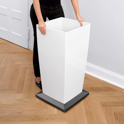 LECHUZA CUBICO Premium 30 anthrazit metallic 18184 29.5x29.5x56.5 cm Anthrazit Metallic, 29.5x29.5x5