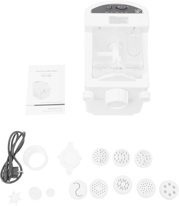 180W 220V Weiss Elektrische Nudelmaschine, Küche Vollautomatische Nudelmaschine, Haushalt Pastamaker