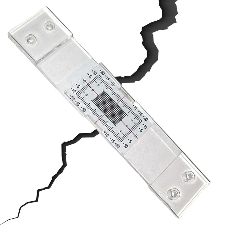 PW TOOLS Rissmonitor | Gutachter Ausrüstung | Rissmessgerät Monitor | Gebäudewand Standard Rissmonit