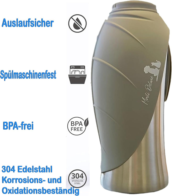 Hundetrinkflasche, Für deinen treuesten Begleiter – 800ml Isolierte Edelstahl Wasserflasche, Doppelw