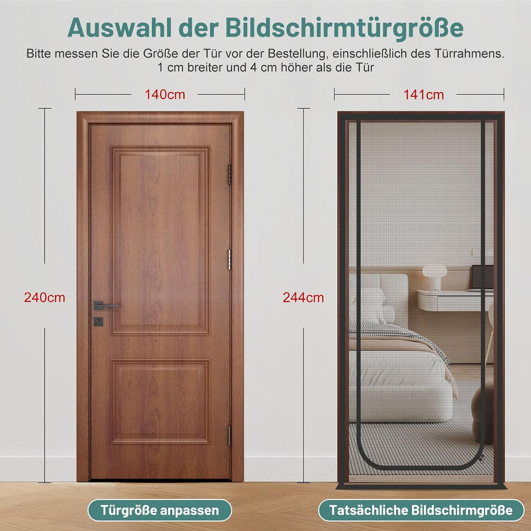 Katzen-Fliegengittertür mit Reissverschluss, Masse: 141cm x 244cm | Neue Katzen vorstellen, Katzen i