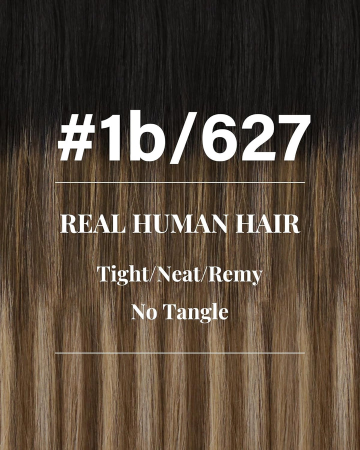 Hetto Balayage Tressen Echthaar Extensions Remy Tressen Extensions Echthaar Glatt Tressen Extensions