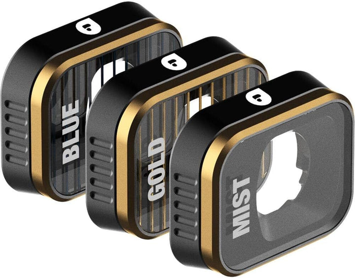 PolarPro - DJI Mini 3 Pro - Mist + GoldM + BlueM (3er-Pack) - Ultraleichtes Aluminium - Präzise kons