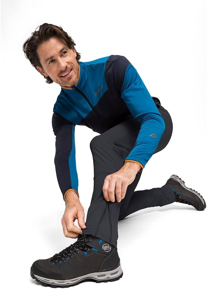 Maier Sports Herren Trekkinghose Naturno Slim, Schwarz