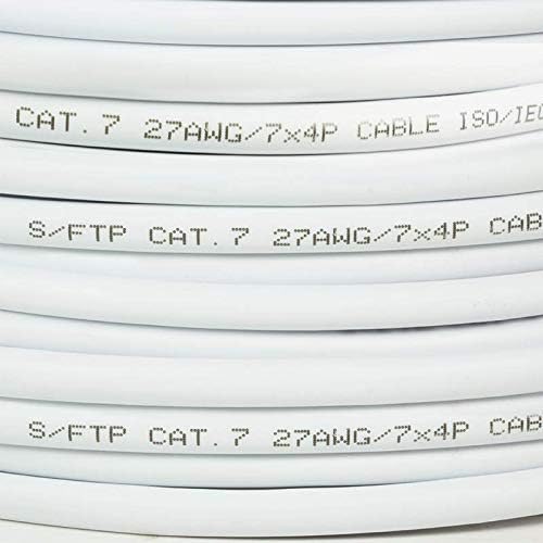 LogiLink Professional CPV0042 Bulk Patchkabel S/FTP Cat.7 Kupfer (Cu) PrimeLine, LSZH weiss, 305m, 3