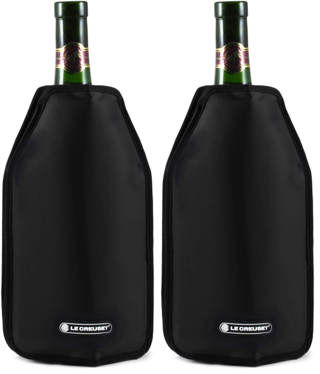 Le Creuset, Aktiv-Weinkühler für Wein oder Champagner, Schwarz, Wasserabweisender Stoff, 22 x 15.5 x