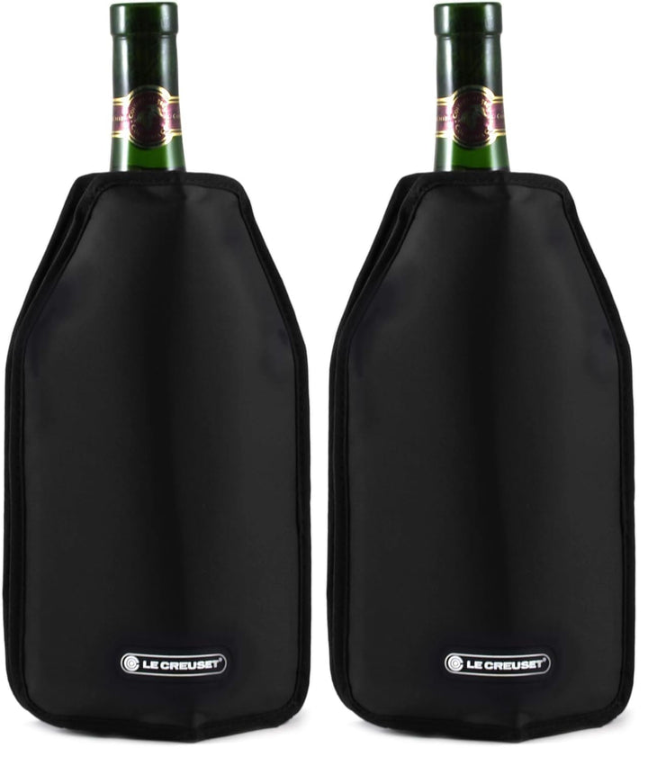 Le Creuset, Aktiv-Weinkühler für Wein oder Champagner, Schwarz, Wasserabweisender Stoff, 22 x 15.5 x