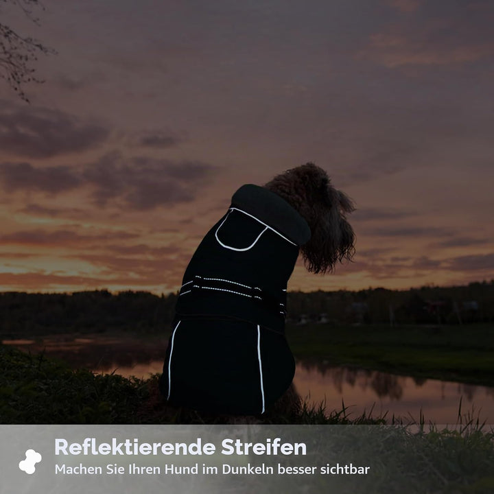 Hundemantel XL, Hundemantel Grosse Hunde Winterjacke Hund Fleece Hundepullover Warme Hundeweste Hund