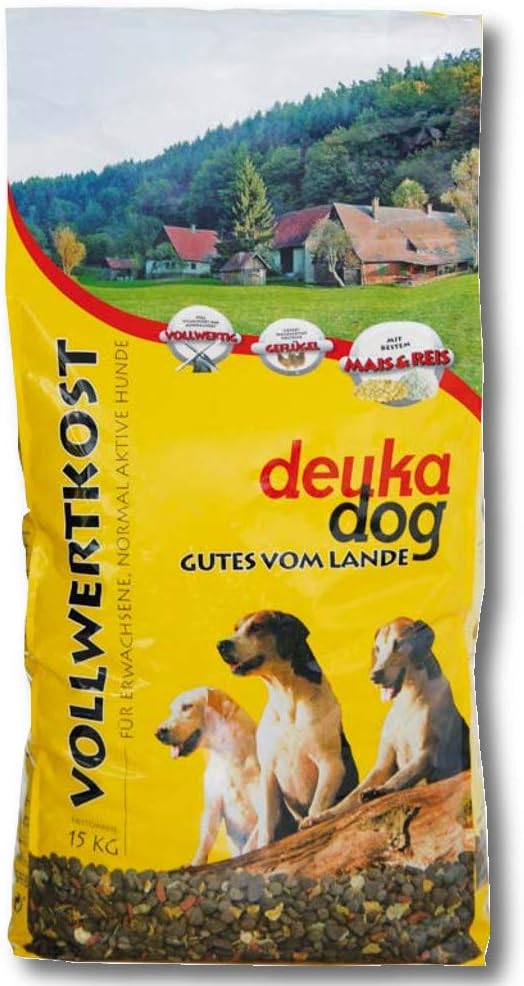 Deuka Dog Vollwertkost 15kg Hundefutter Hundenahrung Flockenfutter Trockenfutter
