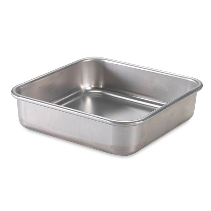 Nordic Ware Kuchenform aus natürlichem Aluminium, quadratisch, 22,9 x 22,9 cm Quadratische Pfanne, Q
