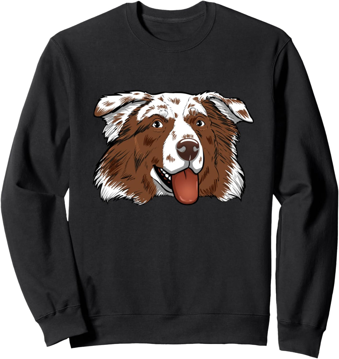 Australischer Schäferhund, Merle, Rot Sweatshirt