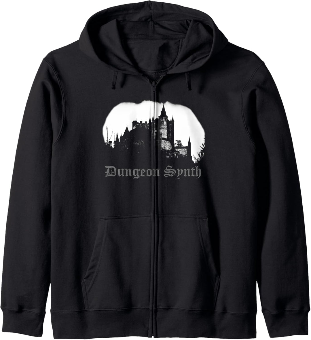 Dungeon Synth Burg Schloss Dark Ambient Old-school Music Kapuzenjacke