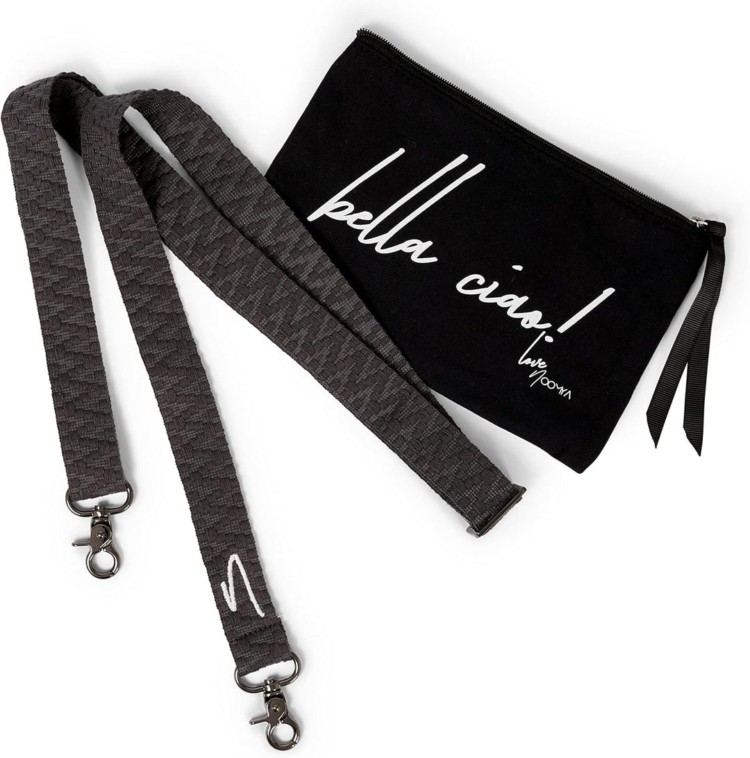 NOOMYA® Handykette Phantom Grey | Baumwolle | Wechselband zum Umhängen | ohne Hülle | universal für