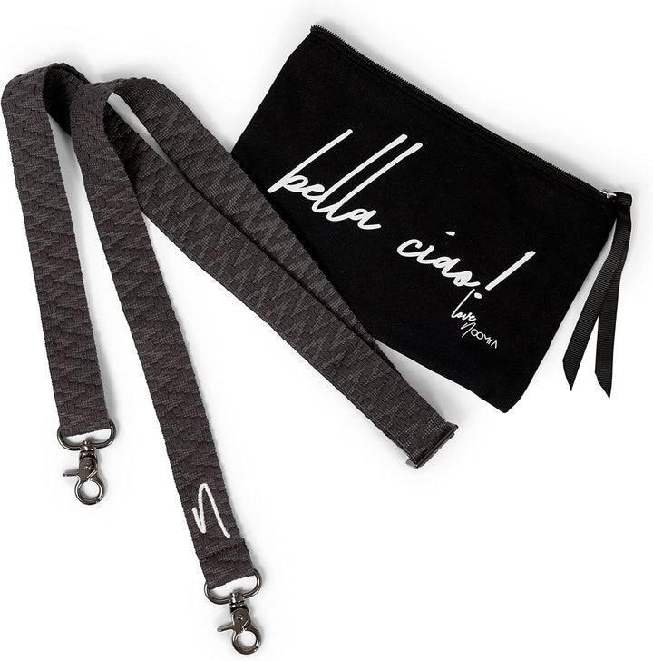 NOOMYA® Handykette Phantom Grey | Baumwolle | Wechselband zum Umhängen | ohne Hülle | universal für