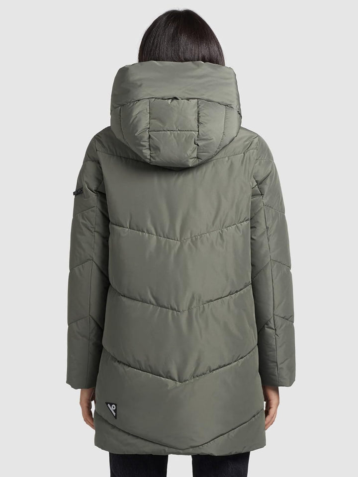 khujo Damen Jacke JORDIS3 gesteppt Winterjacke Kapuze Zwei-Wege-Reissverschluss M Mint, M Mint