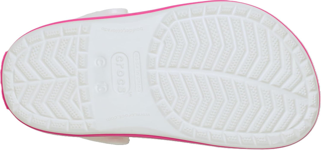 Crocs Unisex Kinder Crocband K Clog 22/23 EU White Pink Crush, 22/23 EU White Pink Crush