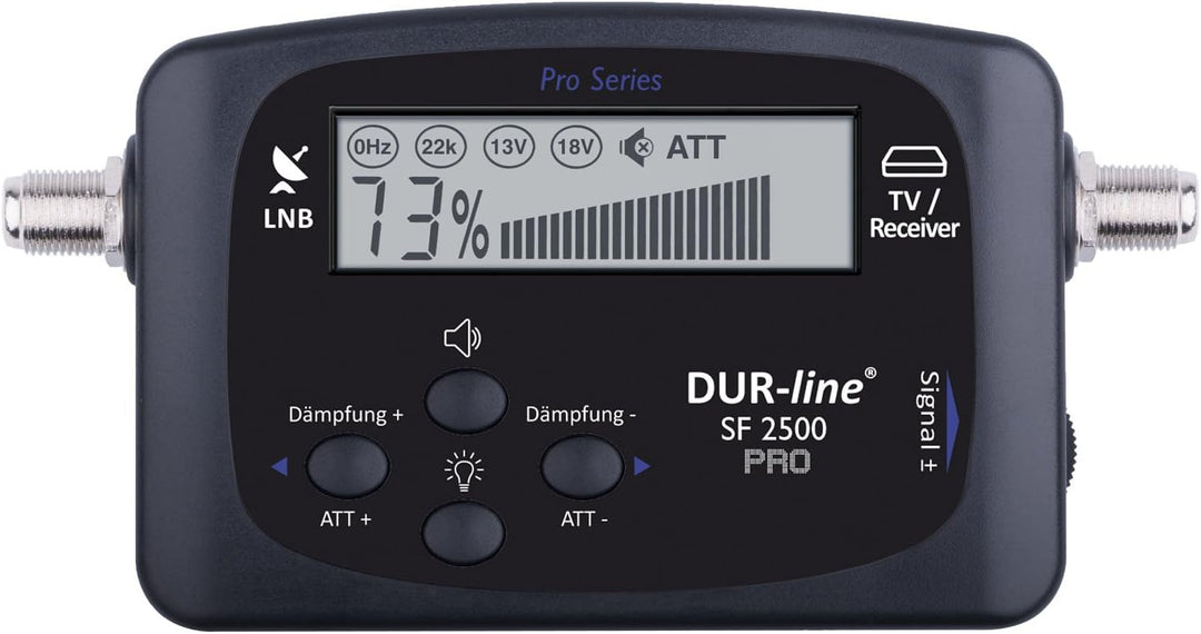 DUR-line NEU SF 2500 Pro - Satfinder - Display & Elektronik verbessert - digitales Satelliten-Messge