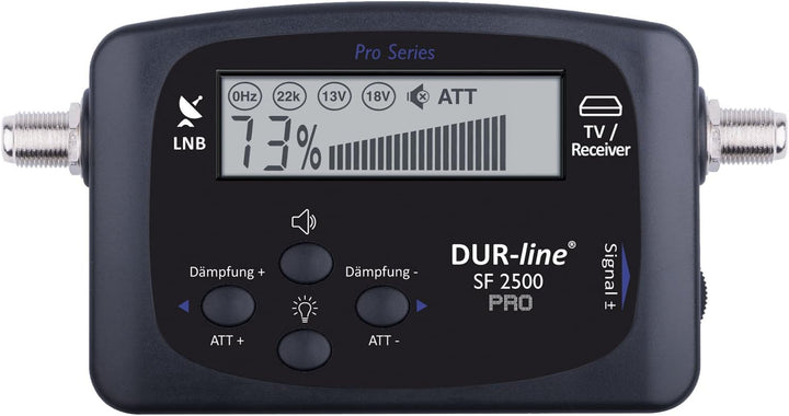 DUR-line NEU SF 2500 Pro - Satfinder - Display & Elektronik verbessert - digitales Satelliten-Messge