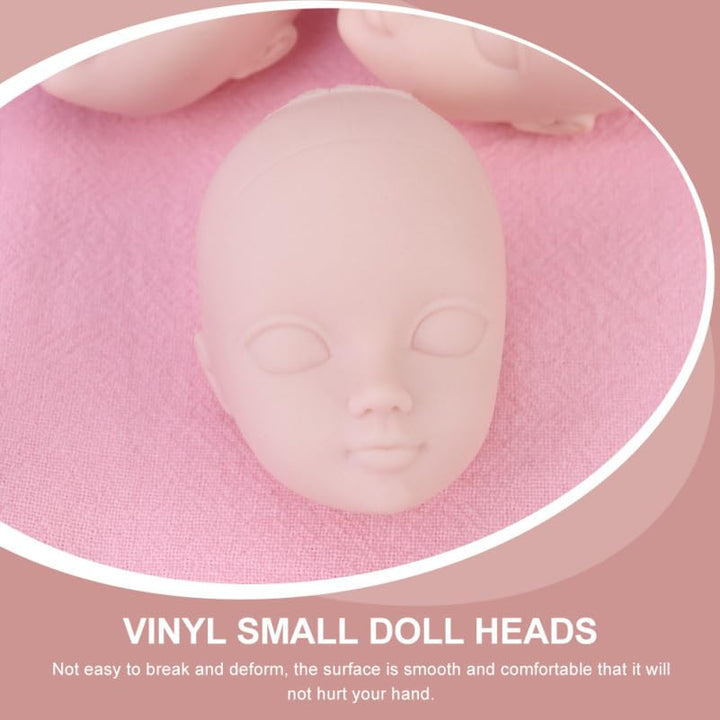 Beavorty Puppenkopf 5X3X3Cm Zum Üben Von Make-up Und Basteln Mini Diy Puppengesicht Für Kreative Kin