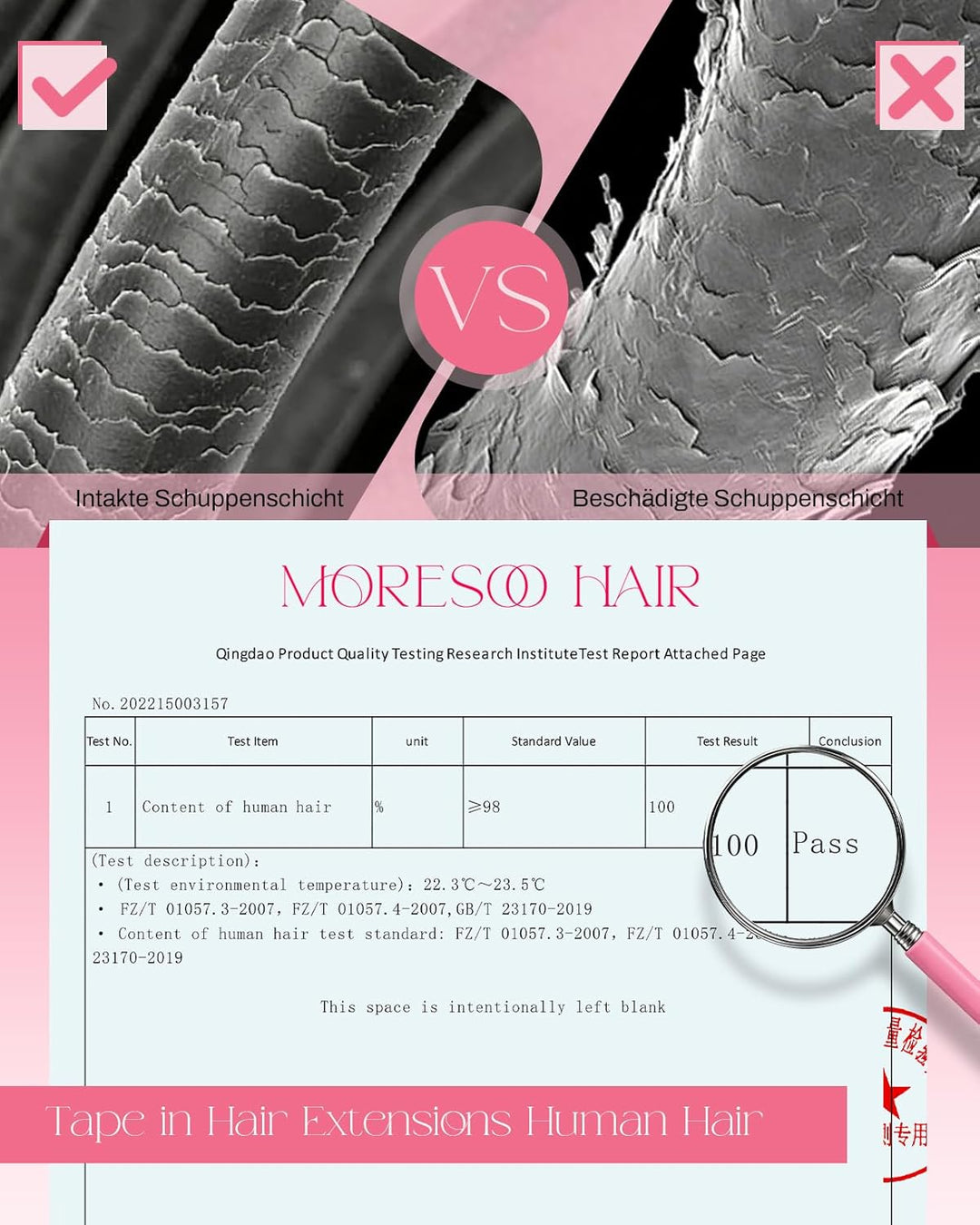 Moresoo Tape in Extensions Echthaar Blond 50 cm Haarverlängerung Echthaar Tapes in Aschblond mit Ble