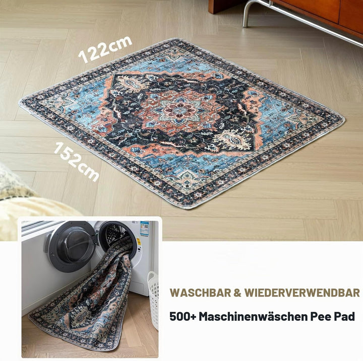 Waschbar Haustier-Urinunterlage, 2 Pack Wiederverwendbare Welpenunterlagen Matte für Hunde, Wiederve