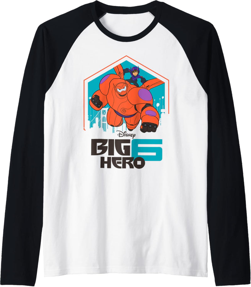 Disney Big Hero 6 Baymax City Overview Raglan