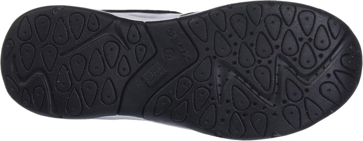 Geox Mädchen J Calco Girl ASneakers 32 EU Black Dk Silver, 32 EU Black Dk Silver