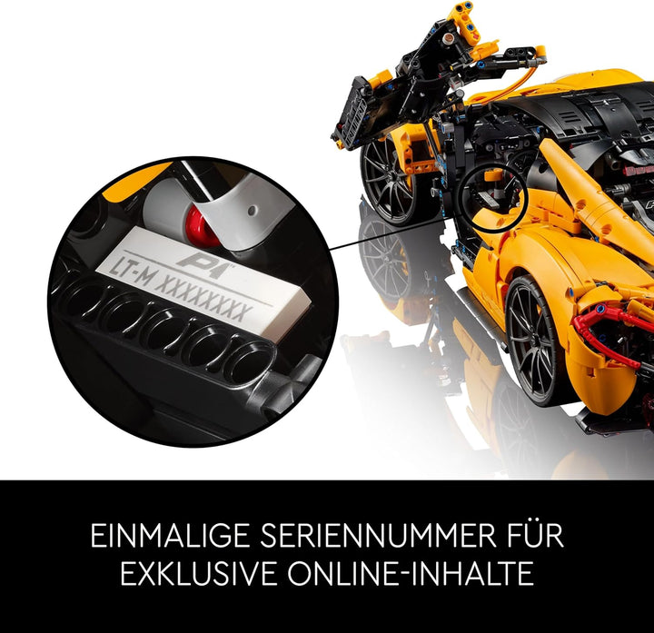 LEGO Technic McLaren P1, Set mit Supersportwagen für Erwachsene, Geschenk für Autofans, massstabsget