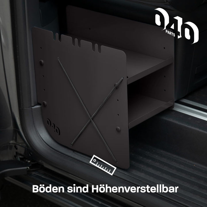 Schuhregal SCHWARZ BEIFAHRERSEITE Zubehör passend für VW T5 T6 T6.1 California Schuhorganizer Schuht