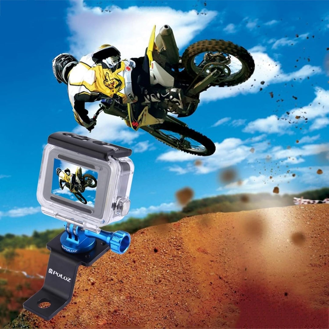 PULUZ Go pro Halterung für Motorrad Feste Metallhalterung Schraube für GoPro Hero12 Black / Hero11 /