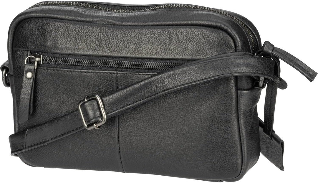Burkely Just Jolie Umhängetasche Leder 22 cm Schwarz, Schwarz