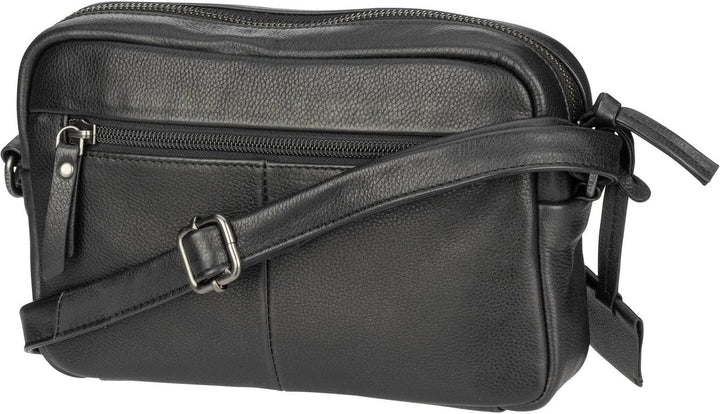 Burkely Just Jolie Umhängetasche Leder 22 cm Schwarz, Schwarz