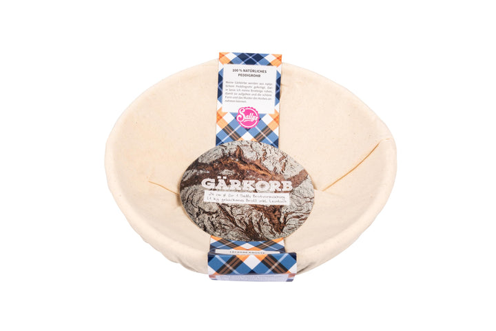 Sallys Gärkorb zum Brotbacken - aus Nachhaltigem Rattan inkl. Leineneinlage 30 °C waschbar, für Brot