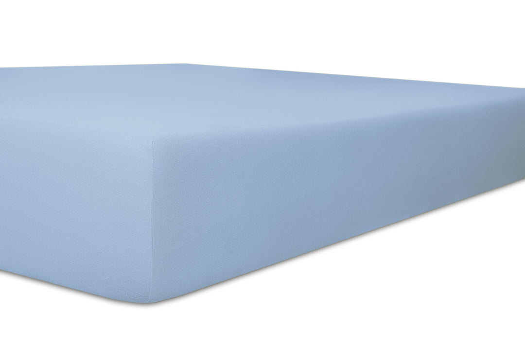 Bettwaren-Shop Kneer Spannbettlaken 90x190-100x220 cm eisblau