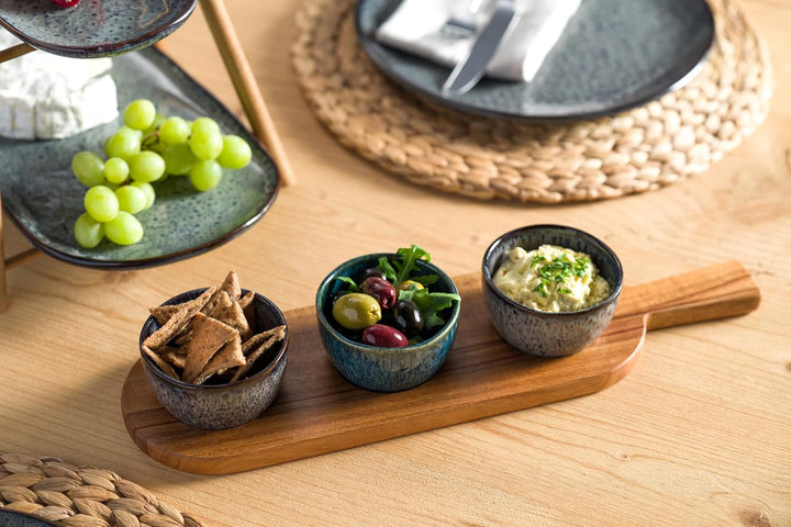Leonardo Matera Keramikschalen Set 12-teilig - Snackschale aus Keramik - Durchmesser 8,3 cm, Höhe 5